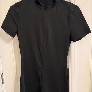 Women’s Zip Up Black Romper